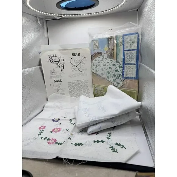 2 Kugel-Vogart VintageNOS Quilt‎ Blocks 584C 584A 14 Inch Sq 24 Total